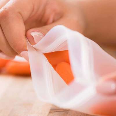 Fresh Bag Reusable Vacuum Sealed Freezer Bag Slide Lock Snacks/Sandwiches Marinades Food Storage Bags Kitchen Tool