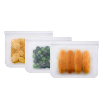 Reusable Food Storage Gallon Bags Extra Thick PEVA Ziplock Bags Perfect for Sandwiches, Lunch, Kids Snacks