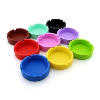 Wholesale Custom Logo Creative Fireproof Silicone Ashtray Customized Tobacco Smoke Tray