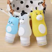 China Supplier Custom BPA Free TSA Approved Smart Size Leak Proof Squeeze Silicone Travel Bottle Set