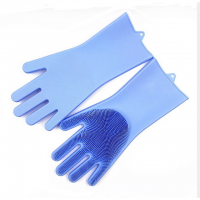 Silicone Dishwashing scrubber gloves For Kitchen with your customize logo